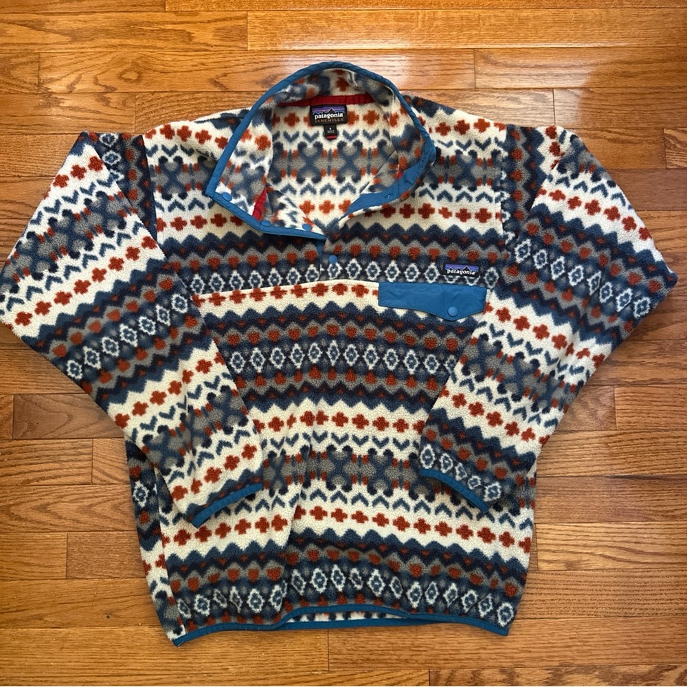 Patagonia Aztec Fall Collection 2015 Synchilla Snap-T Fleece  Mens Size Small